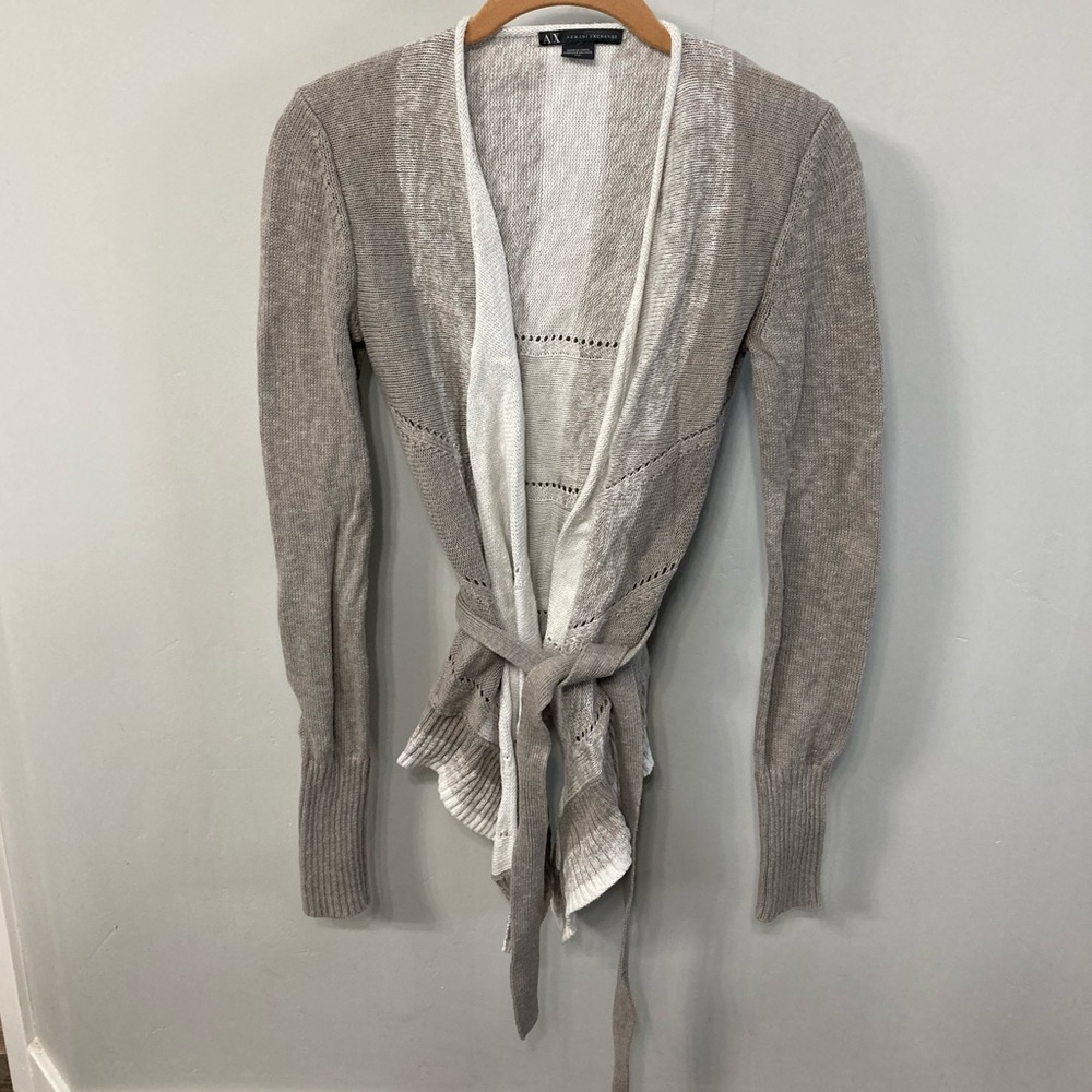 Armani Exchange wrap sweater
